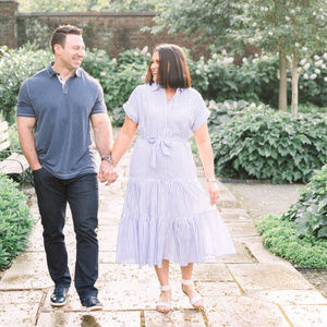 LAUREN by RALPH LAUREN Tiered Cotton Shirt Dress